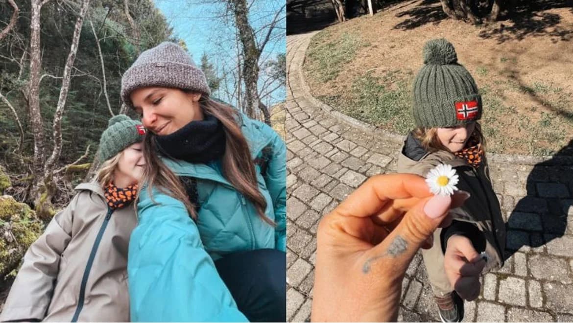 Henrietta Kourkoulou Latsi: Ausflug mit ihrem Sohn Nikos