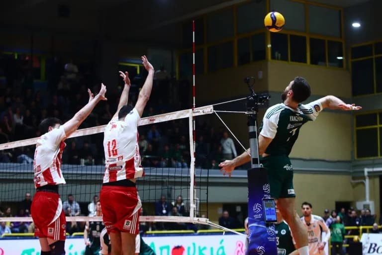 LIVE: Παναθηναϊκός – Ολυμπιακός, Ημιτελικός Volley League