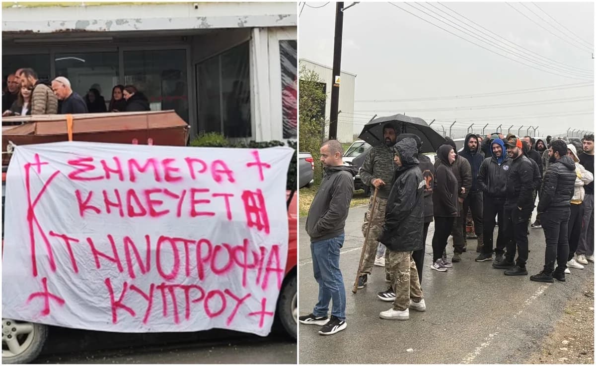 Viehzüchter blockieren Straßen in Aradippou wegen Tötung von Tieren