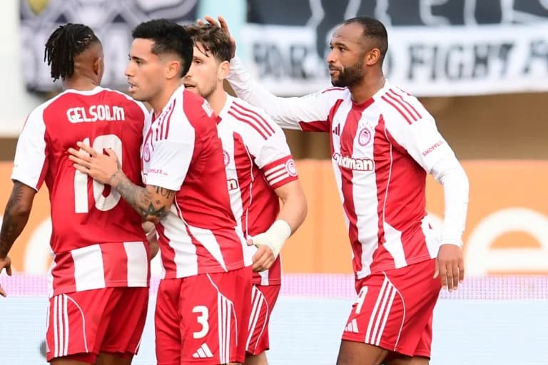 El Kaabi Goal Gives Olympiacos 1-0 Lead at Pankritio Stadium