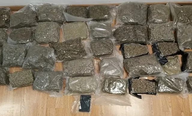Atenas: Dos detenidos por tráfico de drogas, incautados 51 kg de cannabis