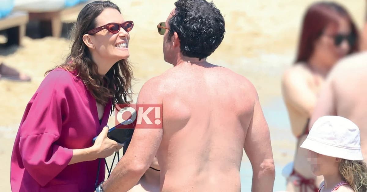 Vicky Kaya e Ilias Krassas: Momentos familiares en Psarrou