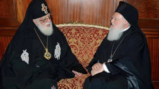Ο Βαρθολομαίος στην Εξόδιο Ακολουθία του Πατριάρχη Γεωργίας Ηλία Β΄