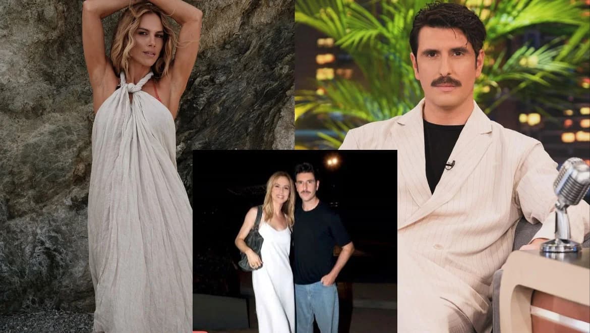 Doretta Papadimitriou und Giorgos Gerontidakis: Erster gemeinsamer Auftritt bei Theaterpremiere