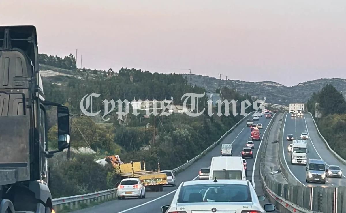 Carriles de la autopista Lemesos-Lefkosia reabren tras accidente