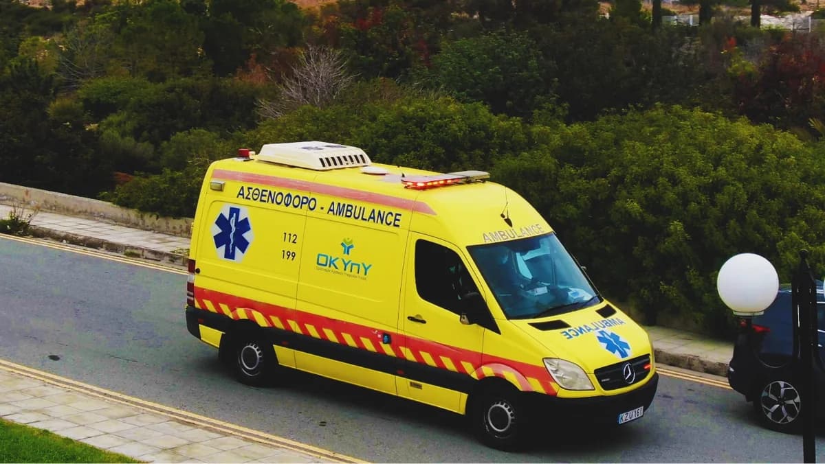 Pafos: Hombre de 68 años gravemente herido en accidente de tráfico