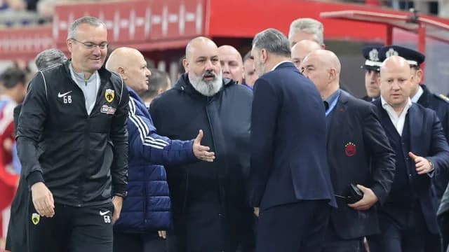 Tension in the Tunnel Before Olympiacos-AEK Match