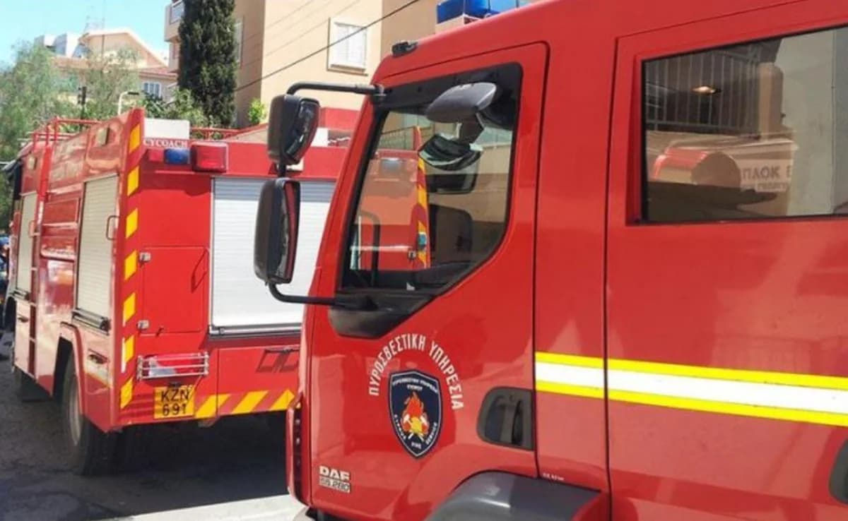 Пожар в доме в Ларнаке: 6 жителей благополучно эвакуированы