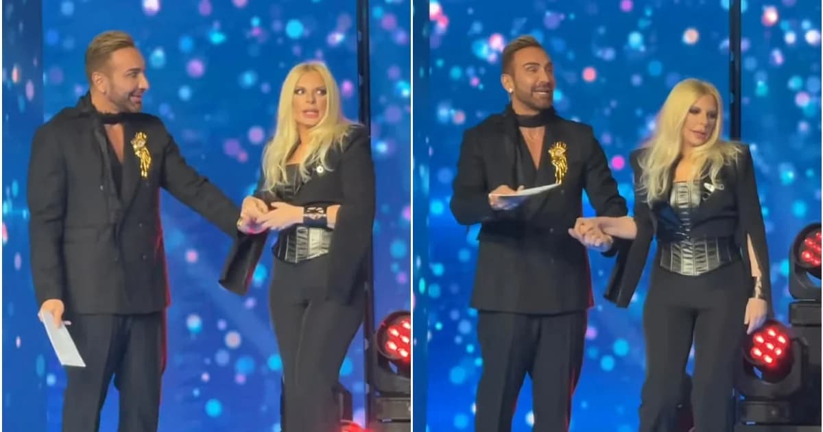 Annita Pania: Beeindruckender Auftritt bei J2US im Total-Black-Look