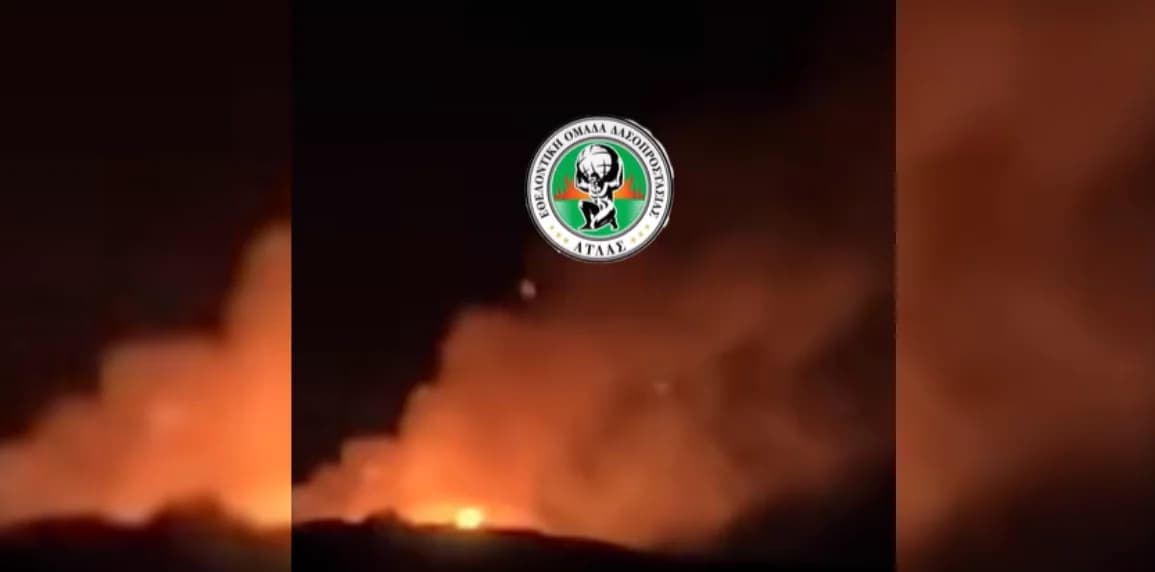 Verstärkung der Feuerwehrkräfte in Alassa