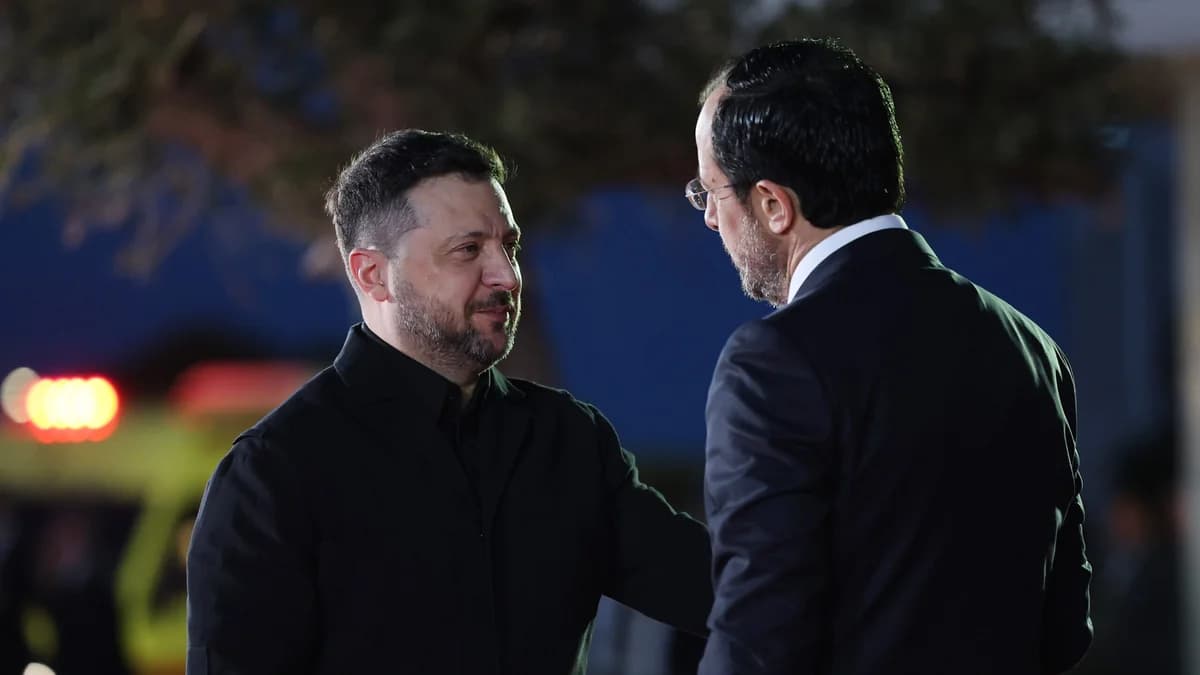 Ζελένσκι στην Αγία Νάπα: Συνάντηση με Κόστα και Φον ντερ Λάιεν πριν το Δείπνο