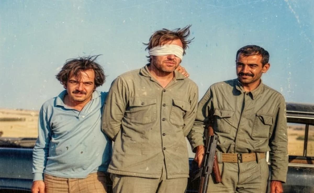 Zypern-Foto von 1974: Der 'Schwarze Mercedes' und der 'Riese'-Gefangene
