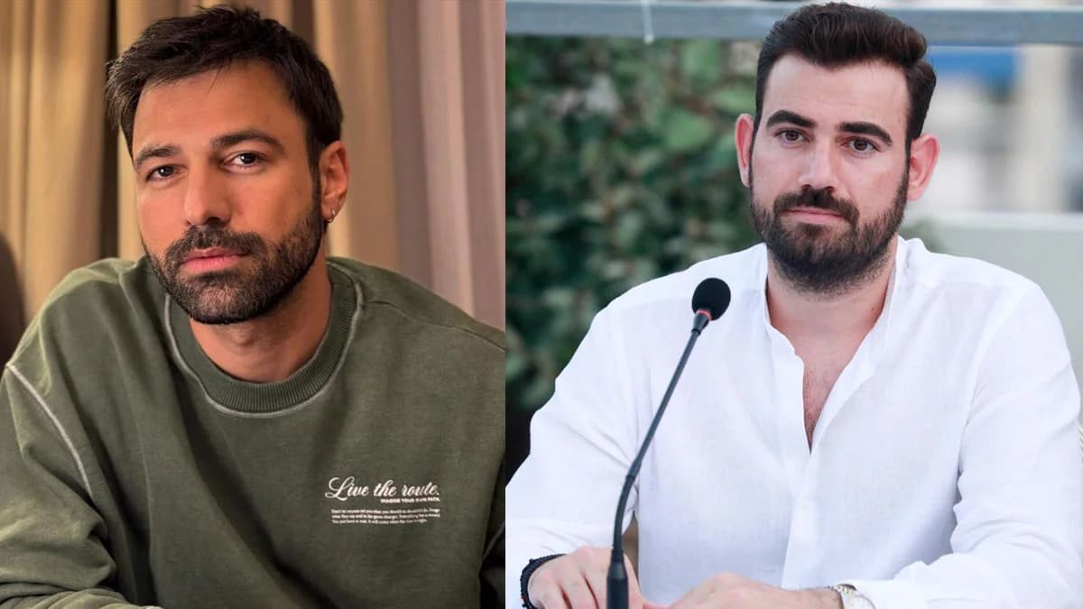 Andreas Georgiou y Nikos Polydoropoulos: Rara foto con sus hijos