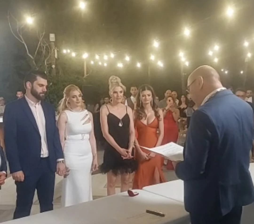 Andreas Kimitris: Se casó con Skevi Stavrou en Nicosia