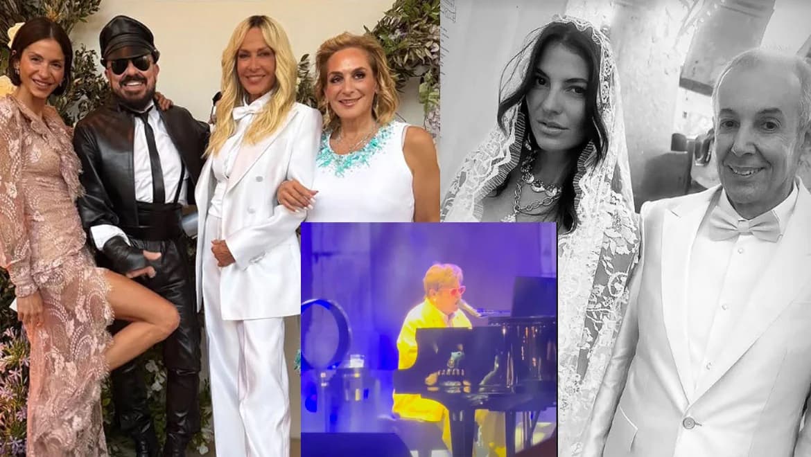 Κούστας-Μέρμηγκα: Elton John & Βίσση σε βάπτιση στο Κάπρι