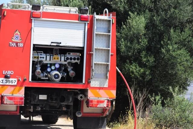 כרתים: שריפה במסרה – התערבות מיידית של שירותי הכיבוי