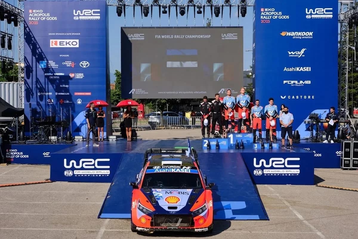Triunfo de Hyundai: 1º y 3º en el Rally Acrópolis 2025