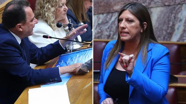 Ένταση στη Βουλή: Αντιπαράθεση Κωνσταντοπούλου - Γεωργαντά