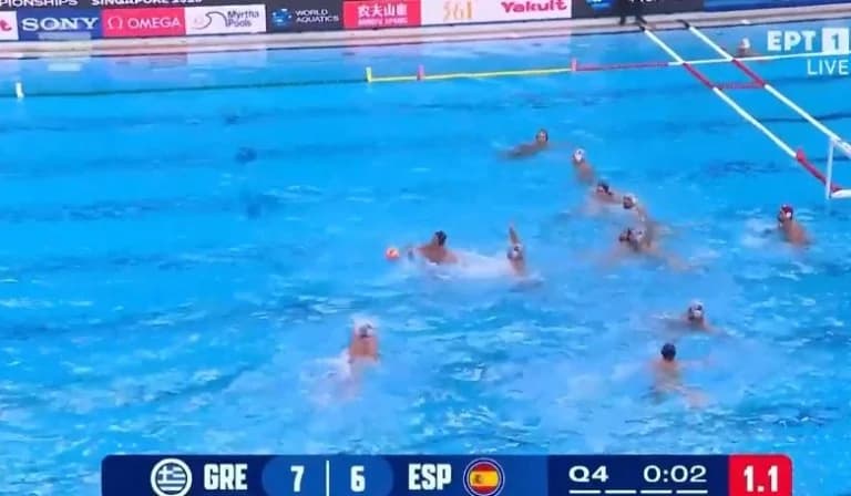 Wasserball der Männer: Tor in letzter Sekunde führt zum Elfmeterschießen
