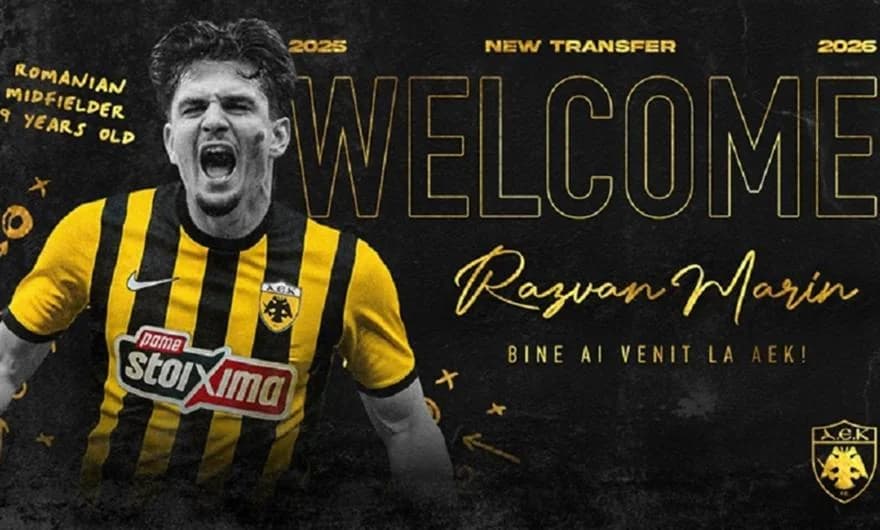 Offiziell: Răzvan Marin wechselt für drei Jahre zu AEK