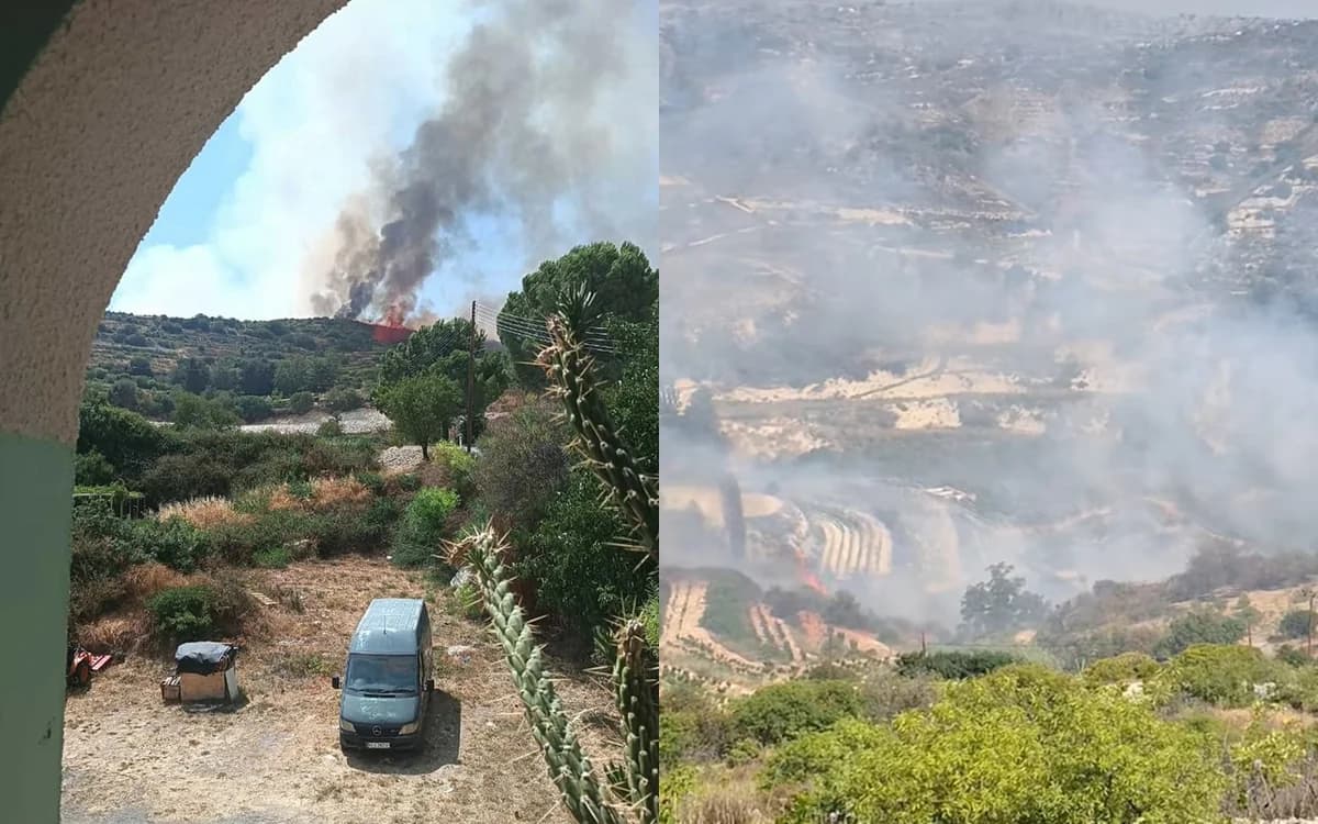 קפריסין: מאבק בשריפות הבר בלימסול - עדכונים שוטפים