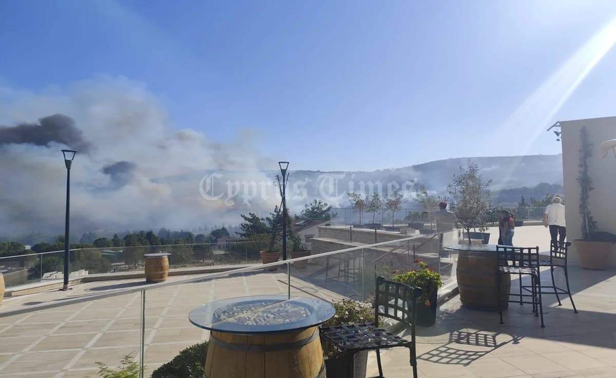 Dramatische Momente in Omodos: "Die Flammen haben uns eingekreist"
