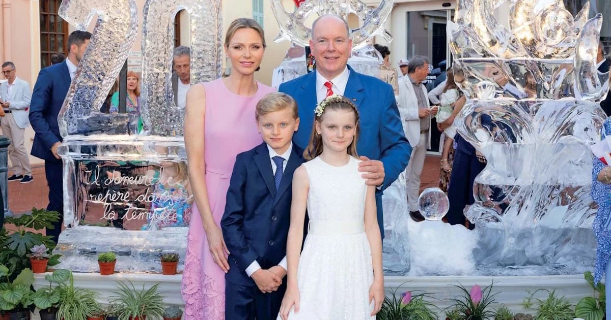 Fürstin Charlène: Rosa Oscar de la Renta Kleid zum Jubiläum von Albert
