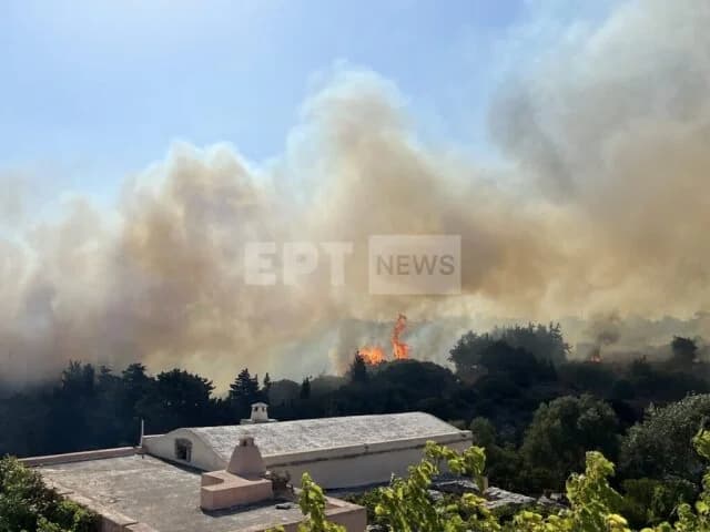 Fire in Kythira: Evacuation Order in Pitsinades Area