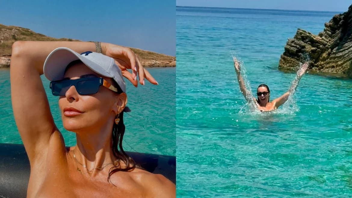 Betty Maggira y Dimitris Mazis: Vacaciones familiares en el Dodecaneso