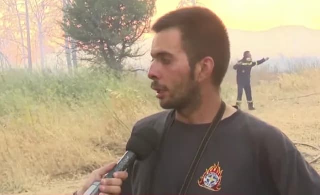 Volunteer Firefighter Shaken by Kryoneri Fire: "I Thought I Would Burn Alive"