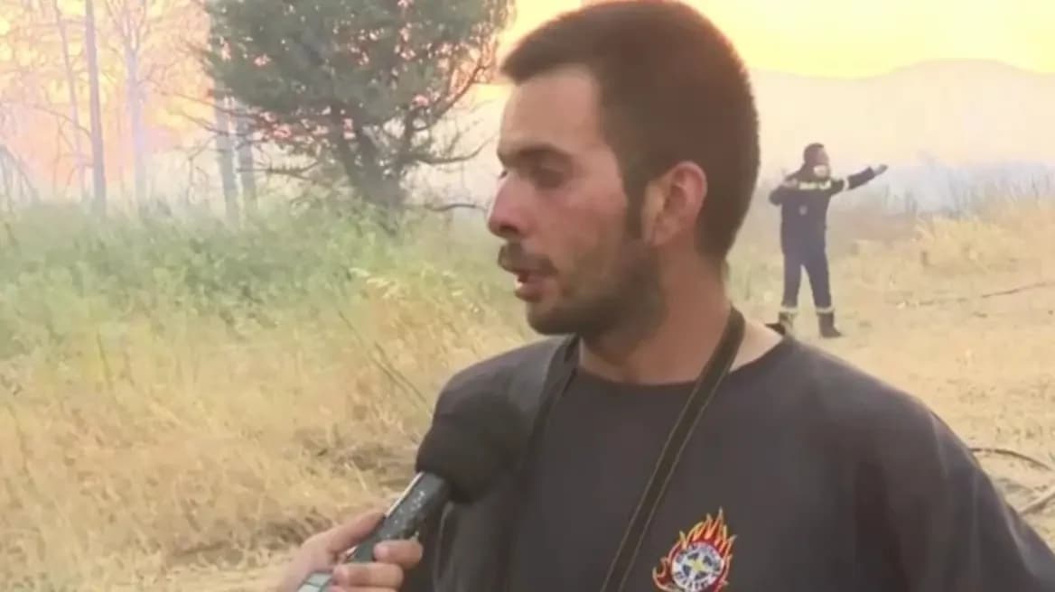Relato desgarrador de un bombero voluntario sobre el incendio de Kryoneri: 'Pensé que ardería vivo'