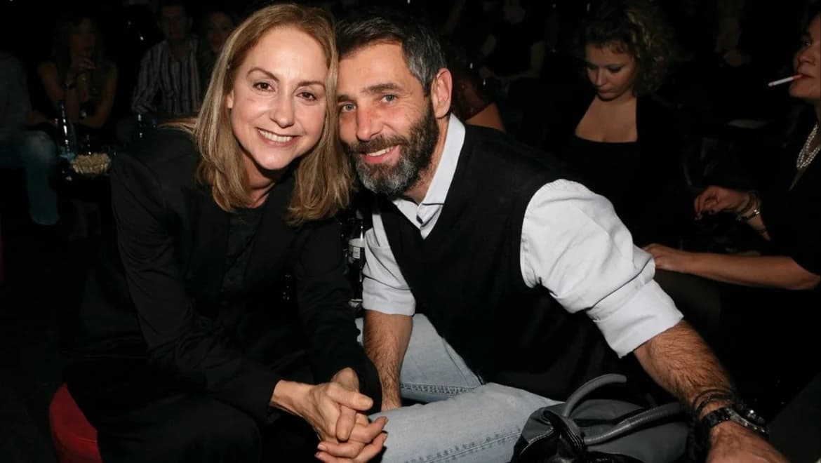 Thodoris Atheridis: Rara foto con Eleni Gkasouka y sus nietos
