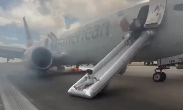 Panik in Denver: Boeing von American Airlines nach Feuer evakuiert