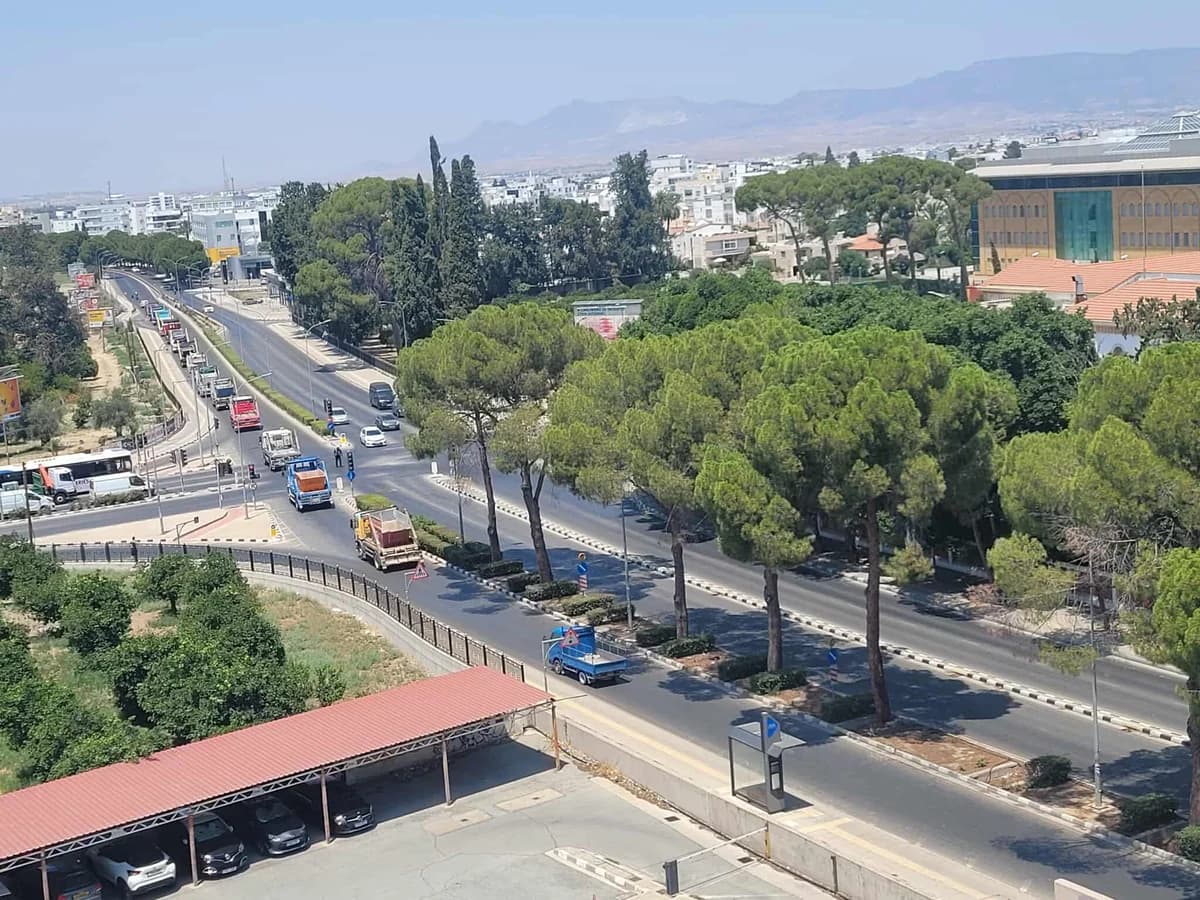 SKIP-Besitzer protestieren in Nikosia mit 57 Lastwagen