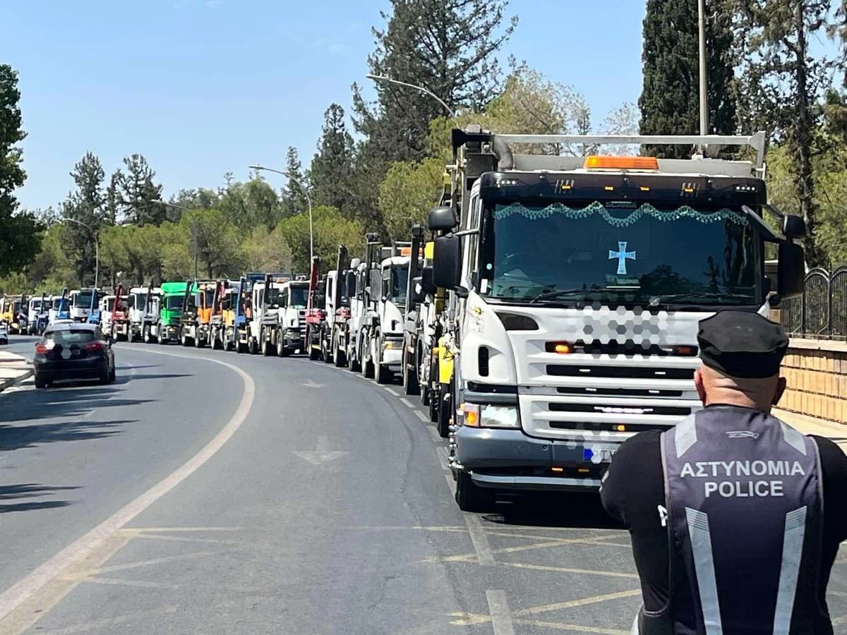 Protest von SKIP-Eigentümern in Nikosia: Verkehrsbehinderungen
