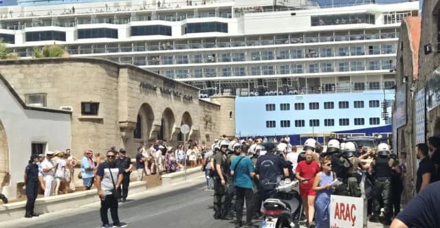 Rhodos: Proteste im Hafen bei Ankunft israelischer Touristen