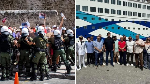 Rhodos: Proteste und Empfang für israelische Touristen