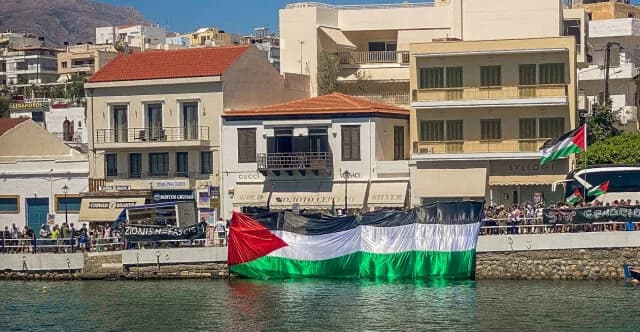 Tensión en Agios Nikolaos: Protestas contra crucero israelí