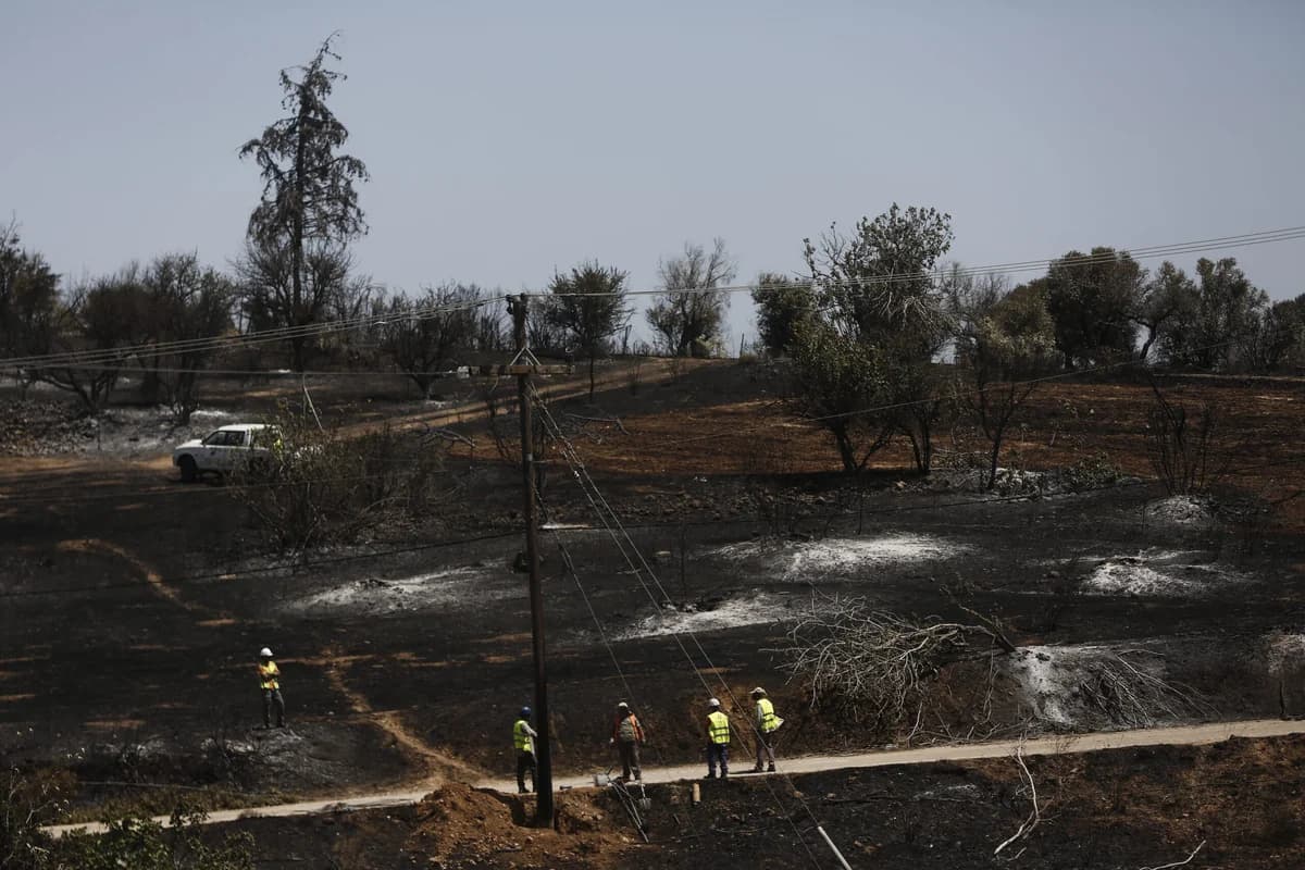 Neue Kartierung der Brandfläche in Limassol
