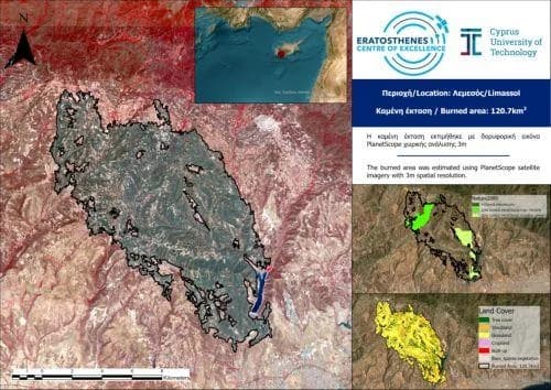 Detailed Mapping of Burned Area in Lemesos by Eratosthenes Center