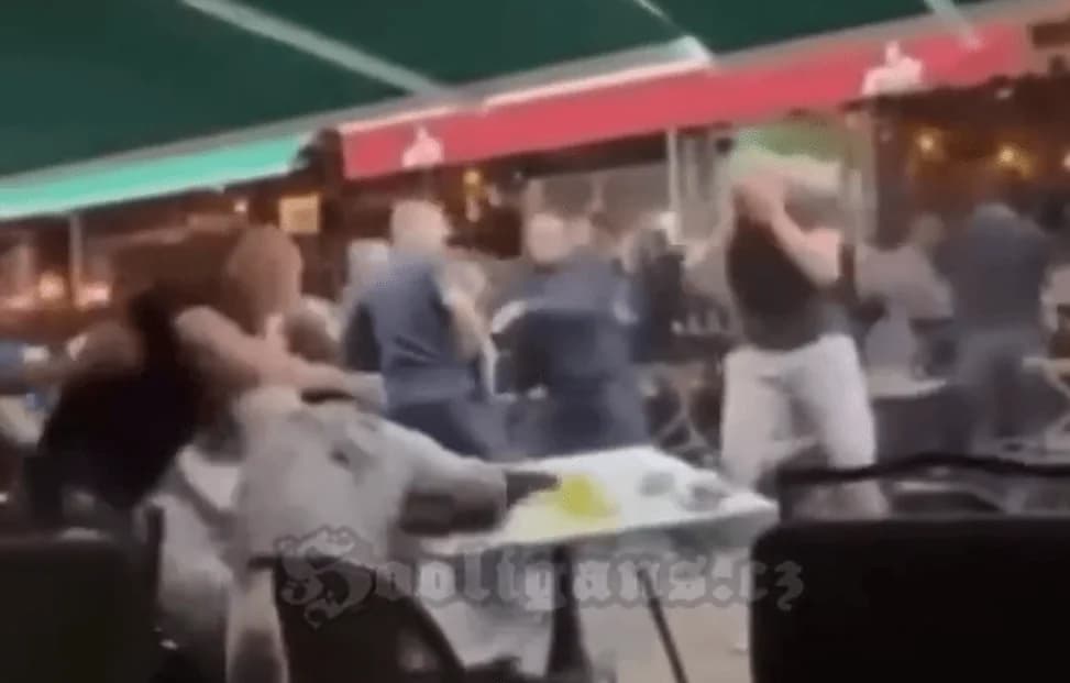 Enfrentamientos entre aficionados de Drita y Copenhague en Pristina (video)