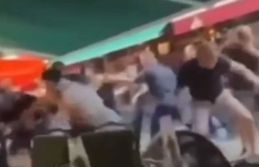 Enfrentamientos antes del partido Drita-Copenhague: Video muestra a aficionados peleando