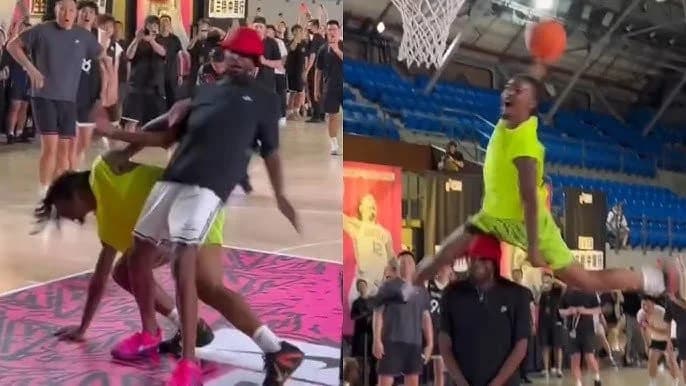 Ja Morant resbala durante un evento en China (video)