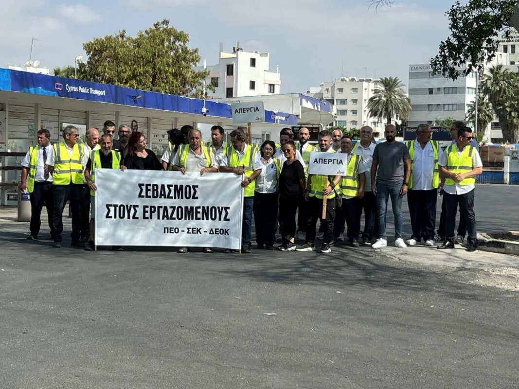 Профсоюзы призывают Larnaca Public Transport выполнить коллективное соглашение