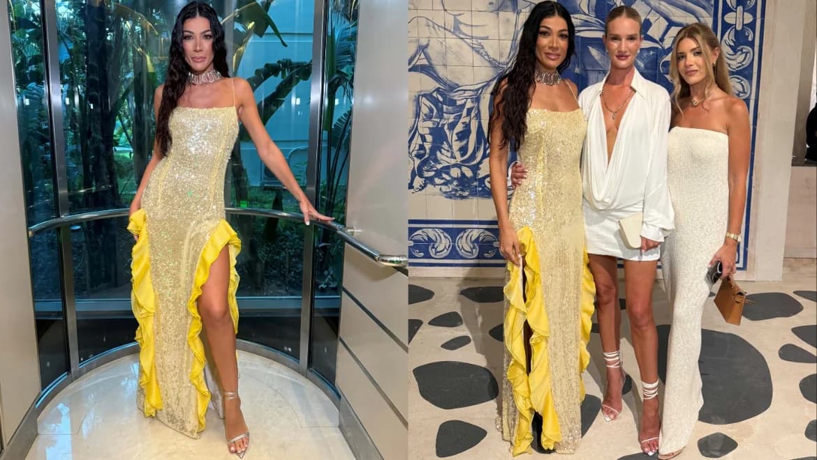 Ivi Adamou and Rosie Huntington-Whiteley Together in Antalya