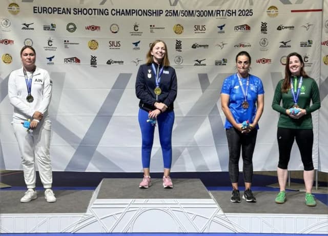 Schießen: Kτζουράκη Europameisterin, Chalkiadakis gewinnt Bronze