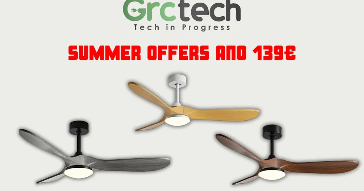Ventiladores de techo GRCTECH: Frescura y economía