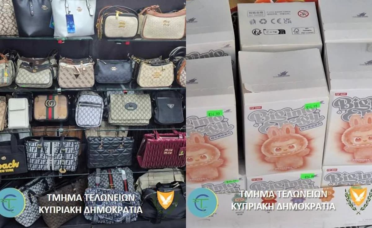 פשיטות על חנויות באיה נאפה ופרוטאראס: אלפי פריטים מזויפים הוחרמו