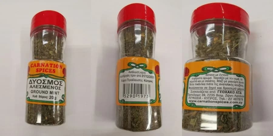 Gemahlene Minze in Zypern wegen nicht deklariertem Sellerie-Allergen zurückgerufen
