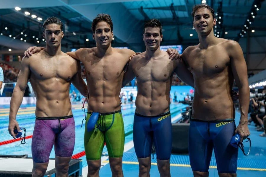 אליפות העולם: סיומם של משחי השליחים 4x100 מטר מעורב של יוון